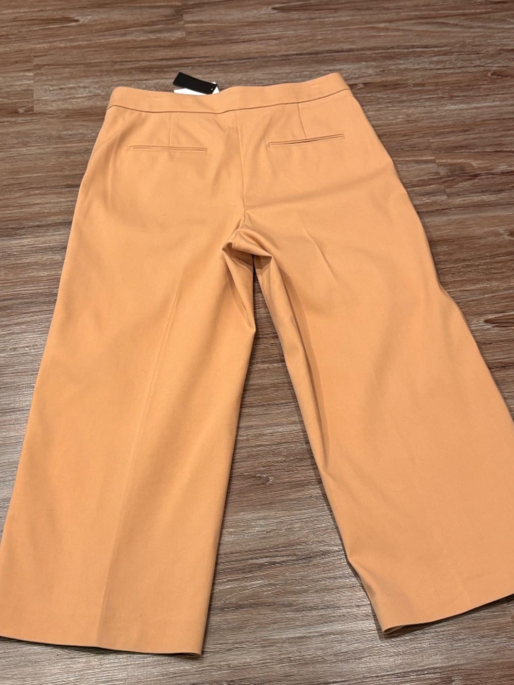 NWT Ann Taylor Kate High Rise Wide Leg Crop Trouser Pant Minimalist Khaki Tan 12 - Picture 11 of 11